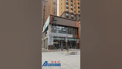 exterior wall  #aluminumcompositepanel How ACP can “inflate”  small spaces visually