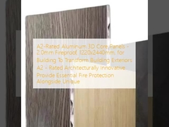  A2-Rated Aluminum 3D Core Panels - 2.0mm Fireproof, 1220x2440mm, for Building  To Transform Building Exteriors A2 - Rated Architecturally Innovative Provide Essential Fire Protection Alongside Unique