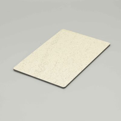 Scratch-resistant Beige stone pattern Aluminum Composite Panel 4MM 1.22*2.44m building construction wall materials