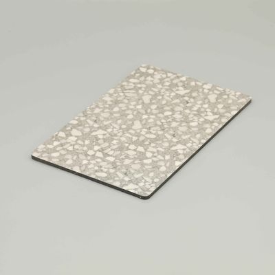 4mm Grey PVDF Coated Marble ACP Sheet - A2 Fire Rated Aluminum Composite Panel