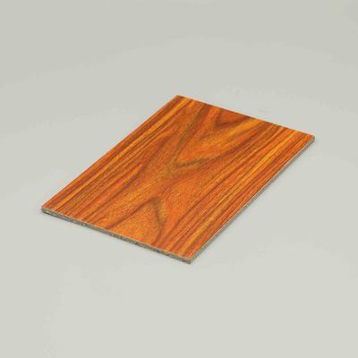 Scratch resistant deep rosewood Aluminum Composite Panel costomerized sizes with sing or double side l