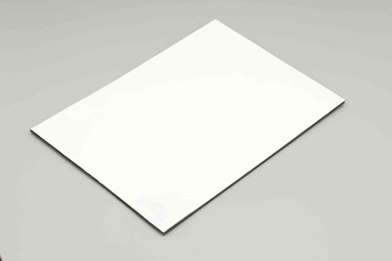 Exterior Polyethylene White Solid Color Aluminum Composite Panel For Outdoor Building Decoration 3MM 1.22*2.44m
