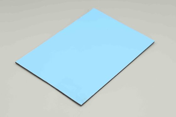 Sky Blue Indoor Acp Sheet Building Decoration 4MM Outside Wall Cladding 48in X 96in