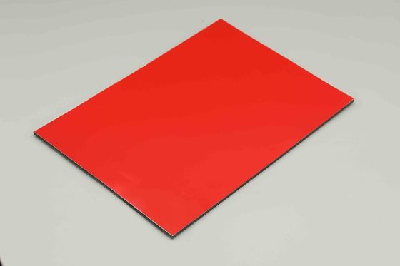Chinese Red PE Aluminum Composite Panel Corrosion Resistant Offices Acp Sheet Outdoor