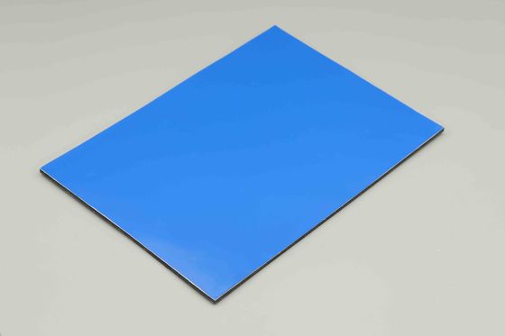 Suspended Ceiling Sea Blue Pvdf Aluminum Coating Boards Decoration Mirror Acp Sheet 244cm