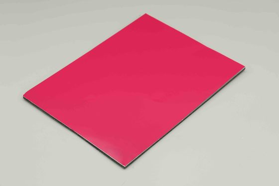 Fuchsia Fireproof Aluminum Composite Panel 48in 96in Acp Aluminum Cladding