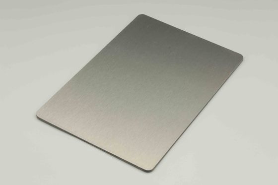 Stainless Steel Brushed Acm Acm Facade Panels 4MM 1.22 X 2.44 Meter