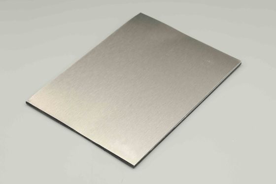 Fireproof Brushed Silver ACP Panels 4mm 1.22x2.44m