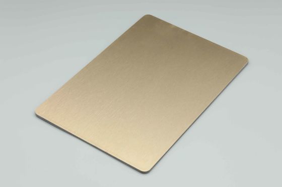 Eco Friendly Copper Brushed Aluminium Composite Panel Waterproof Glossy Acp Sheets