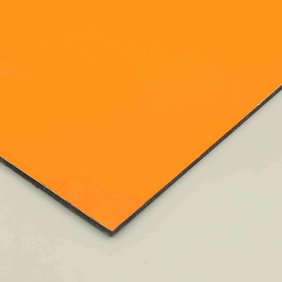 Antibacterial Orange Pvdf Antiscratch Acp Cladding 8x4 Aluminium Composite Sheet Acp Sheet Exterior Alu Thick 0.4cm