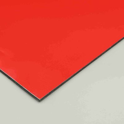 4mm Laterite Reddle PE Acp Sheet Fireproof Aluminum Panel Fire Resistant Composite Panels