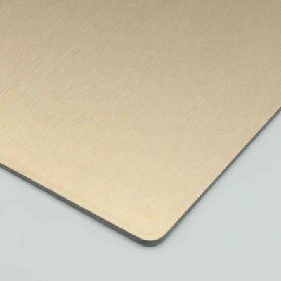 Fireproof Brushed Silver ACP Panels 4mm 1.22x2.44m