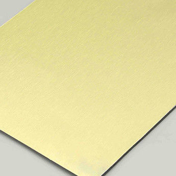 Custom Brushed Finished  Aluminum Composite Panels Sheets Acp Paneling 2440x1220x3mm