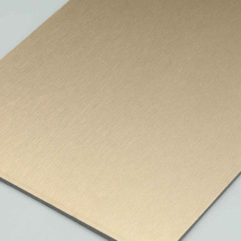 Fireproof Curtain Wall House Cladding Brushed Silver Aluminum Composite Panel Acp Acm HDPE Outdoor Composite Panels 4MM 1.22 X 2.44m