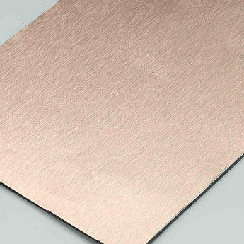 HDPE Brushed Aluminum Composite Panel 4MM 1.22 X 2.44m Pe Aluminium Composite Panel