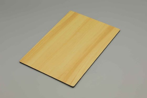 6mm Light Maple Waterproof Wooden Aluminum Composite Panel ACP Sheet 1220*2440
