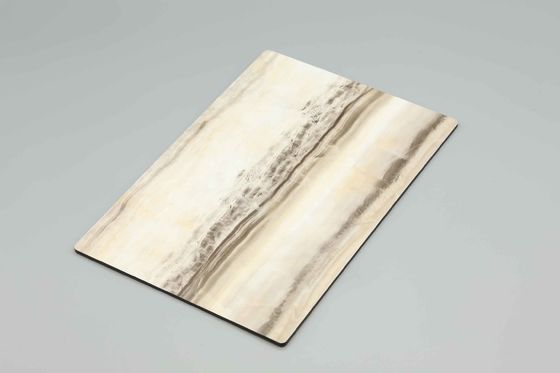 Bricks Design Black Marble Texture  Finish Aluminum Acp Cladding Sheets  For Building Wall Decoration 4MM 1.22*2.44m