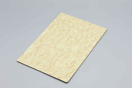 PVDF Coated Marble Aluminum Composite Panel with 2440mm Length and Stone Texture for Decorative Walls