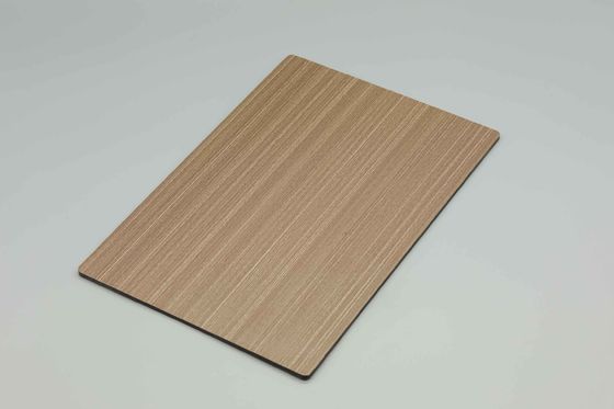 PVDF Coat Grain Wooden Aluminum Composite Panel Acp Cladding For Houses Scratch Resistant122 X 244cm