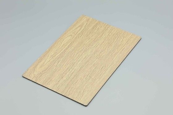3mm Pvdf  Coated White Maple Wooden Aluminum Composite Panel For Exterior Wall Cladding Acp Panelling