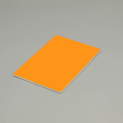 Orange Fire resistant Rated Aluminum Composite Panel B1 A2 Grade ACP Fireproof External Wall Cladding