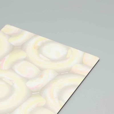 3 mm Pack Big Size 1220x2440mm Anti Scratch Marble Series  Acp Sheet Auluminum Composite With White Exture,Grey,Black  And Brown Finish And Emporador for exterior or facade, partition wall,