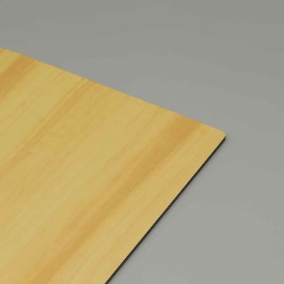 4mm Yellow Walnut Wood Grain Fire-Rated Aluminum Composite Panel for Exterior Wall Cladding