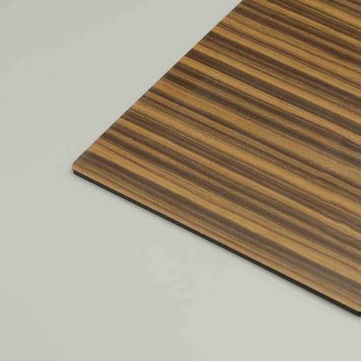 Henna Zebras Alu Wood Grain Acm Panels Uv Resistance Mirror Composite Panel