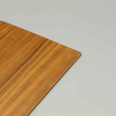 Fireproof Grade B1 Wooden Finish ACP Panel, 4mm Durable Aluminum Composite Sheet for Modern Wall Cladding & Decoration
