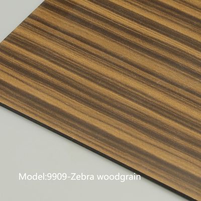 Waterproof Anti Scratch Wood Grain  Aluminum Composite Panel For Energy Efficiency Exceptional Heat Insulation