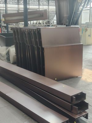Aluminum Alloy Panel Coffee Color Anti-mulitple Errosion Unconventional Shapes Aluminium Facade Wall Fluorocarbon Coated Upgrade Exterior Wall