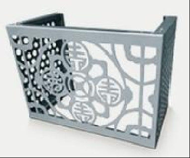 Cover Hood For External Equipment Anti-mulitple Errosion Flower Designs Aluminium Facade Anodized Coated Anti Static Exterior Wall  Installation