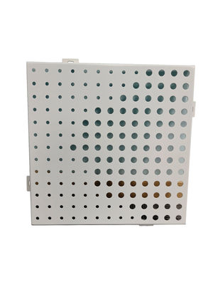 Aluminum Panel Design Artistic Hole Size With Different Shape 2*2 Wall Facade Powder Paints Three-paints Wall Decoration To Building Exterior Walls