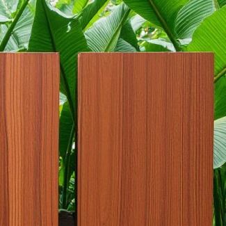 Wood Effect PVDF Panel 3mm Thick Aluminum Alloy Environmental Protection PE Fluorocarbon Paint Process For Interior Decoration