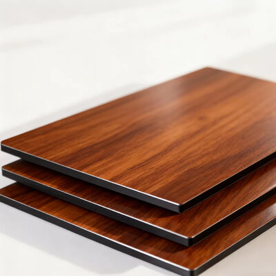 3D American Walnut Wood Grain Aluminum Composite Panel for Exterior Wall Cladding
